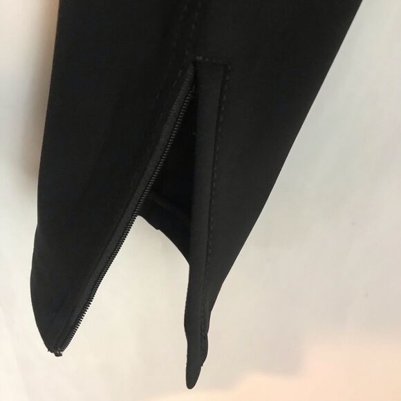 Sonya Chodry Pants Size 4 Black Skinny Biker Zipper Accents Made in Italy - Picture 16 of 16